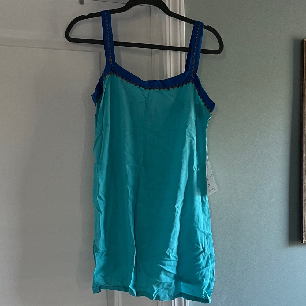 Elegant Blue and Teal Women's Swim Coverup